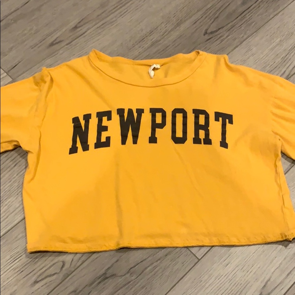 Newport Beach cropped long sleeve